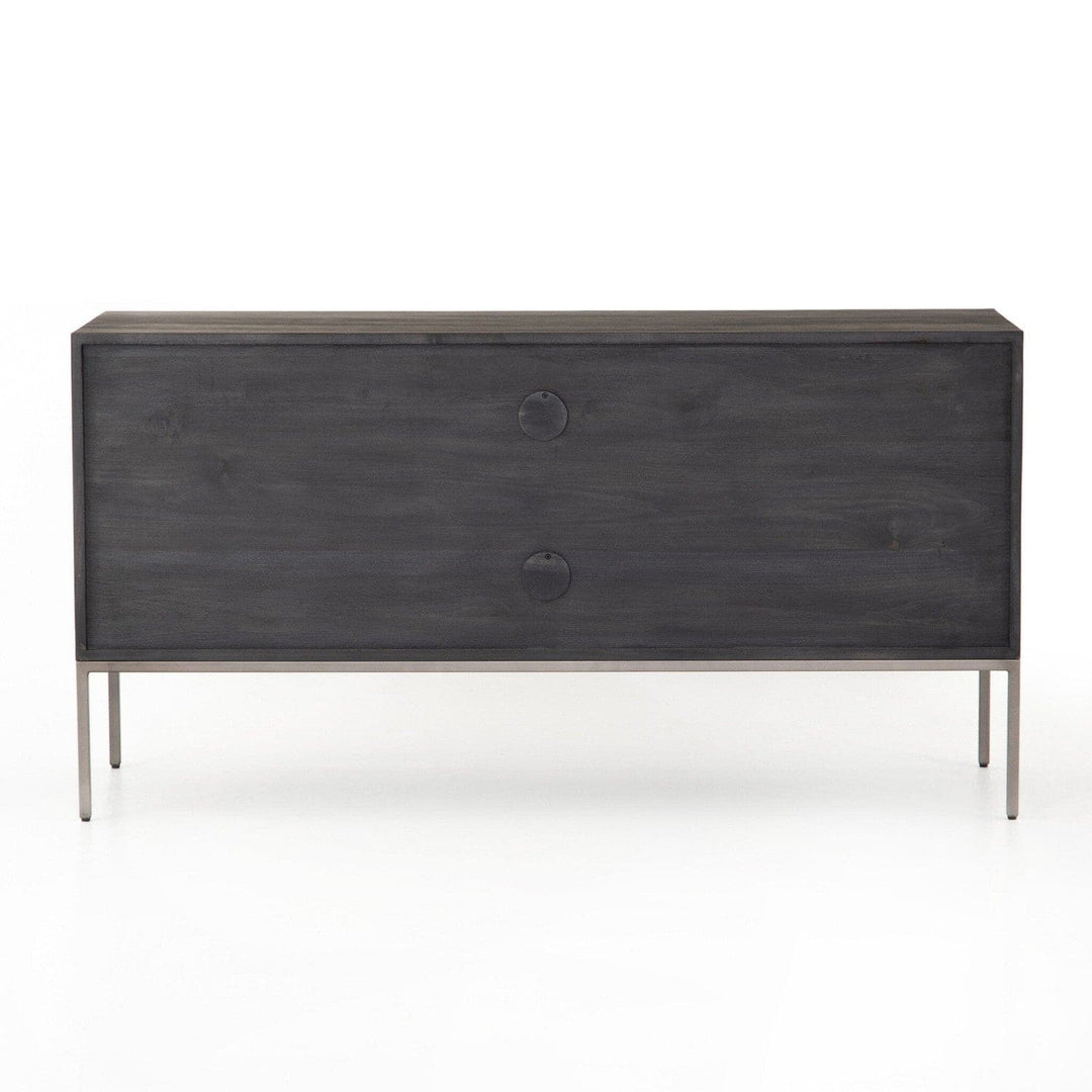 Calvin Modular Filing Credenza - Black Wash Poplar