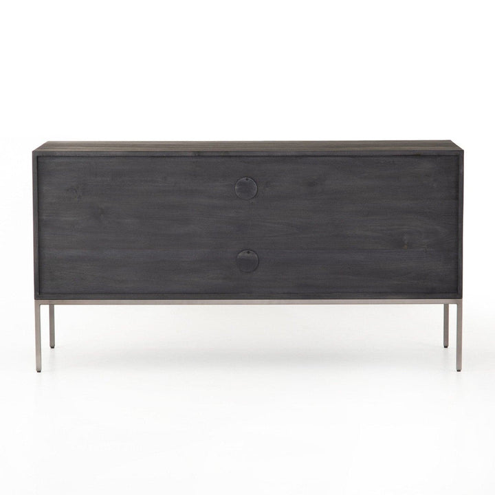 Calvin Modular Filing Credenza - Black Wash Poplar