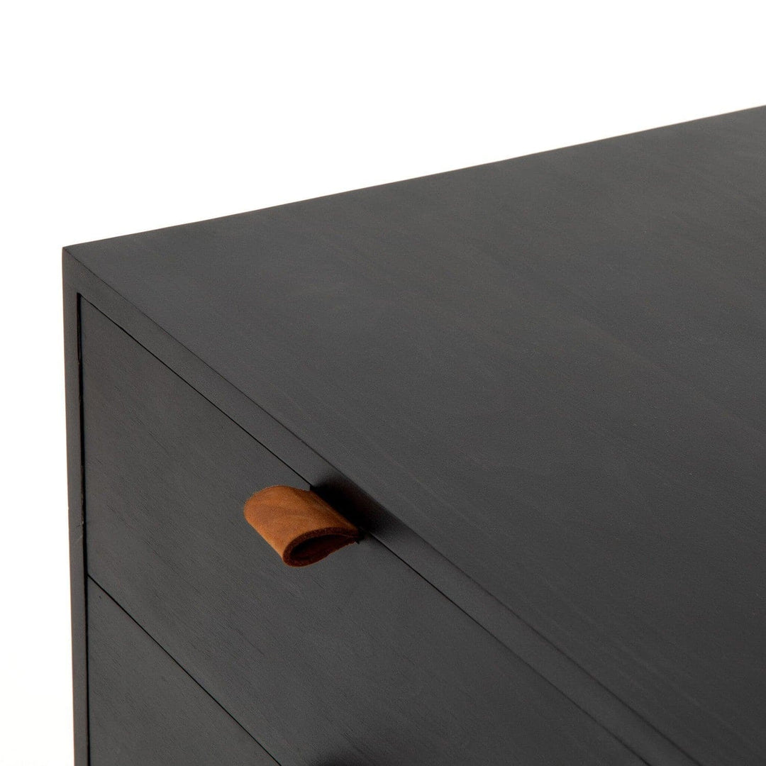 Calvin Modular Filing Credenza - Black Wash Poplar