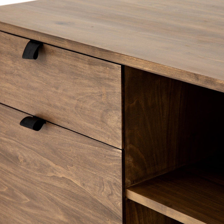 Calvin Modular Filing Credenza - Auburn Poplar