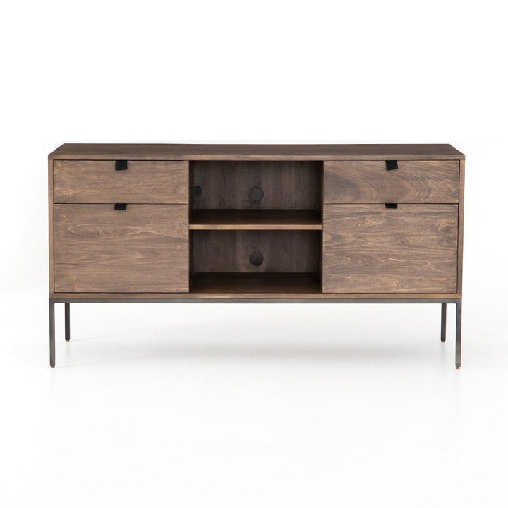 Calvin Modular Filing Credenza - Auburn Poplar