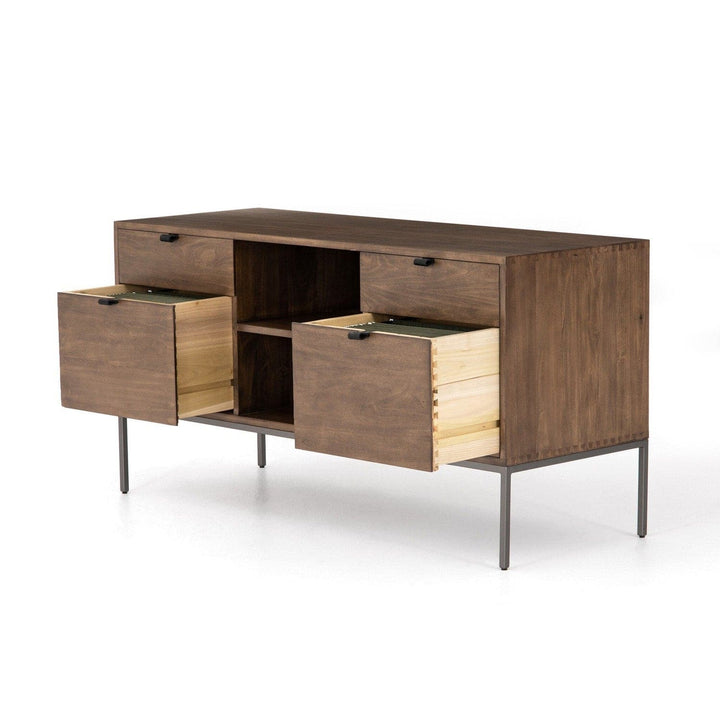 Calvin Modular Filing Credenza - Auburn Poplar