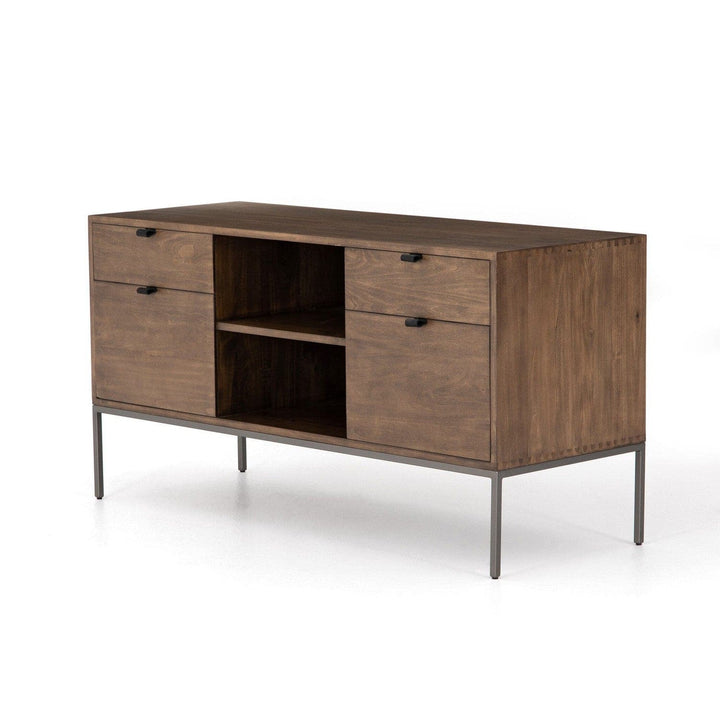 Calvin Modular Filing Credenza - Auburn Poplar