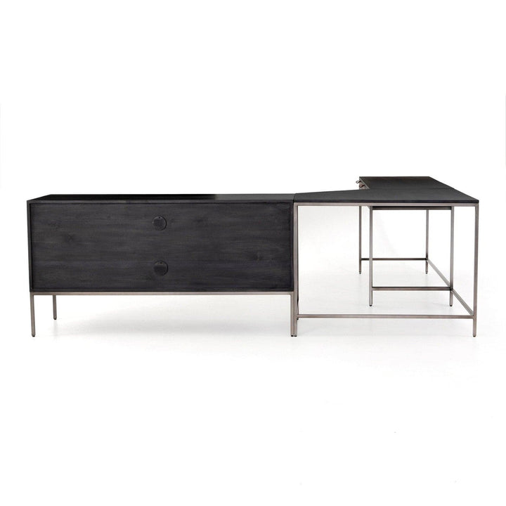 Calvin Desk System - Black Wash Poplar