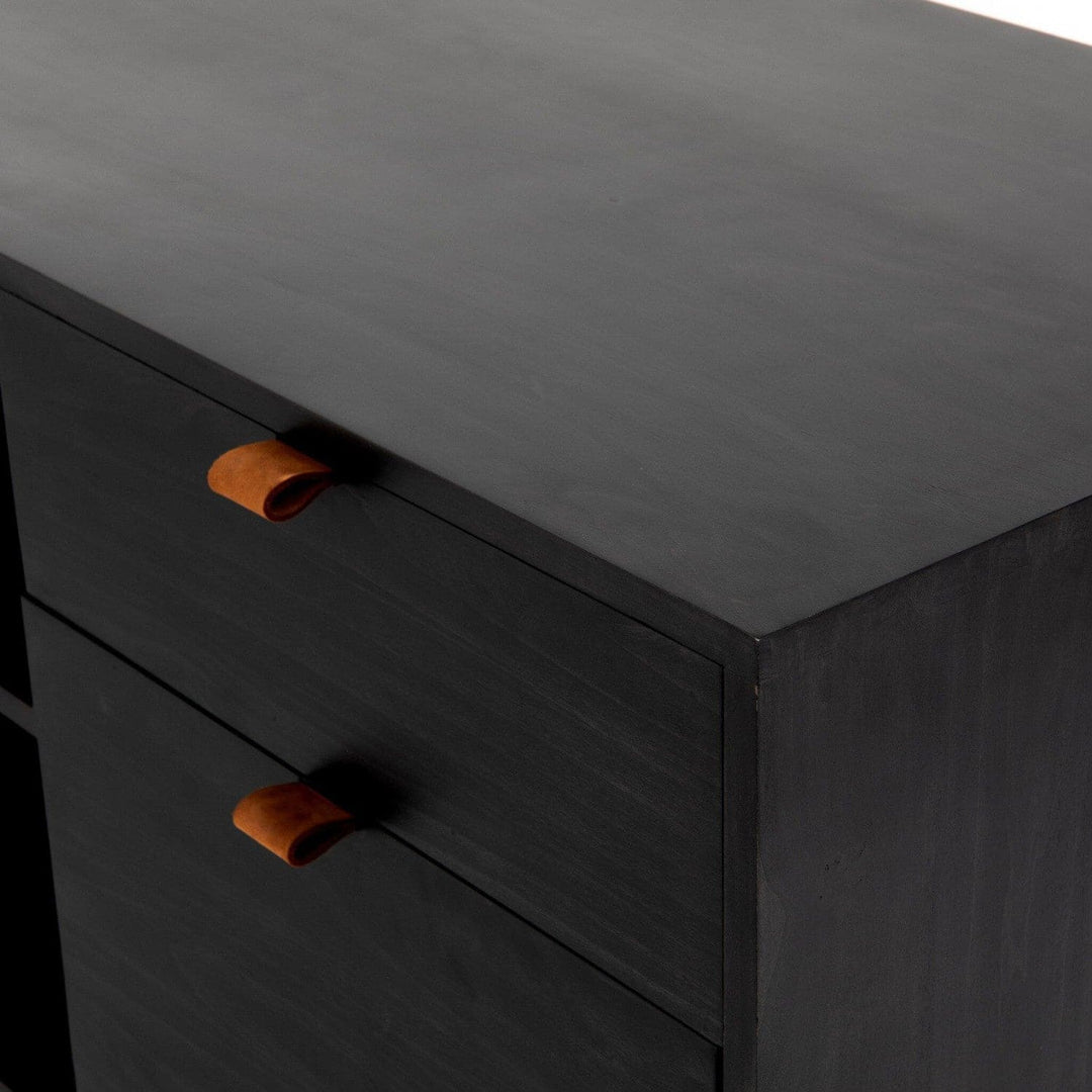 Calvin Desk System - Black Wash Poplar