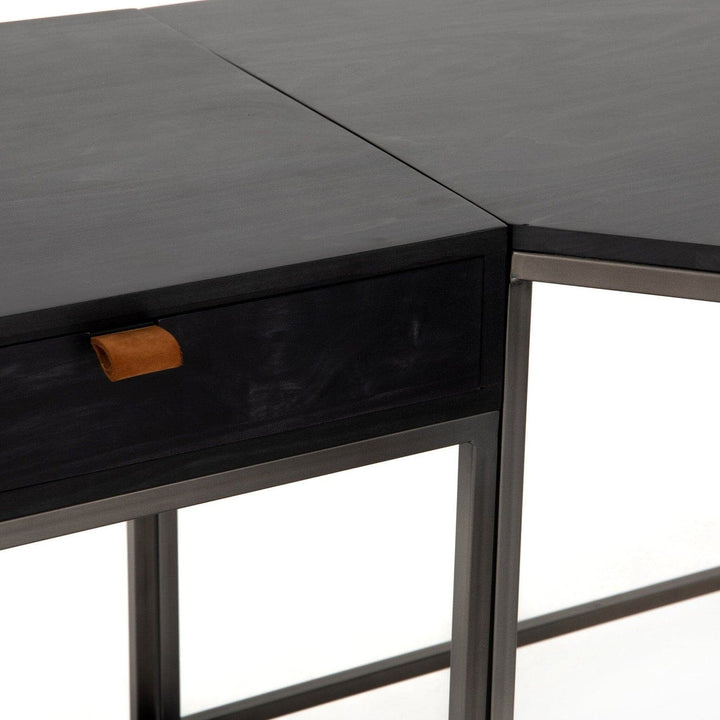 Calvin Desk System - Black Wash Poplar