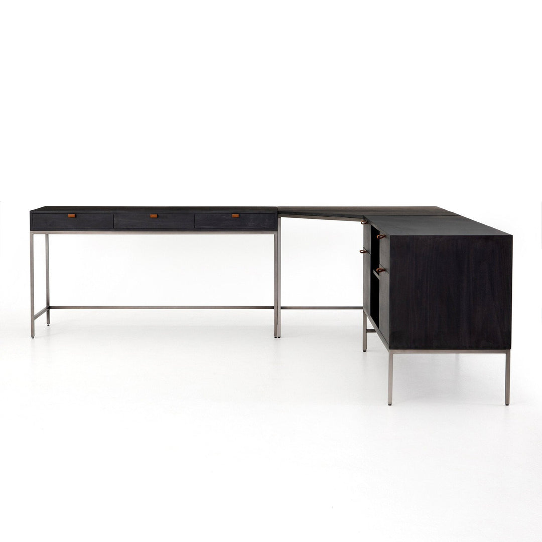 Calvin Desk System - Black Wash Poplar