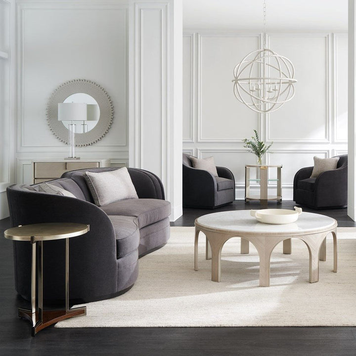 Sofas Lunar Sofa - Charcoal Heathered Velvet