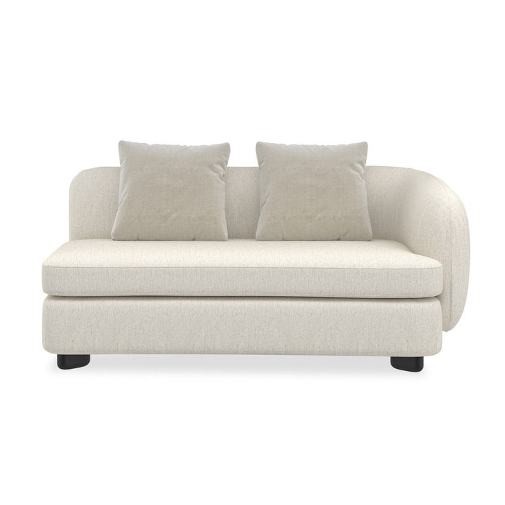 Sectionals: Parts Glow Raf Loveseat - Black