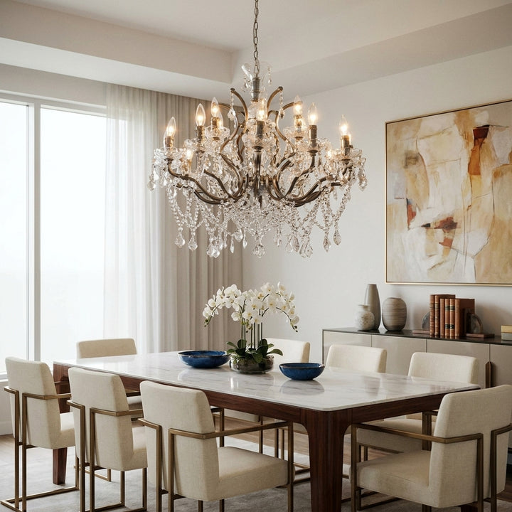 Karel 18 Light Crystal Chandelier