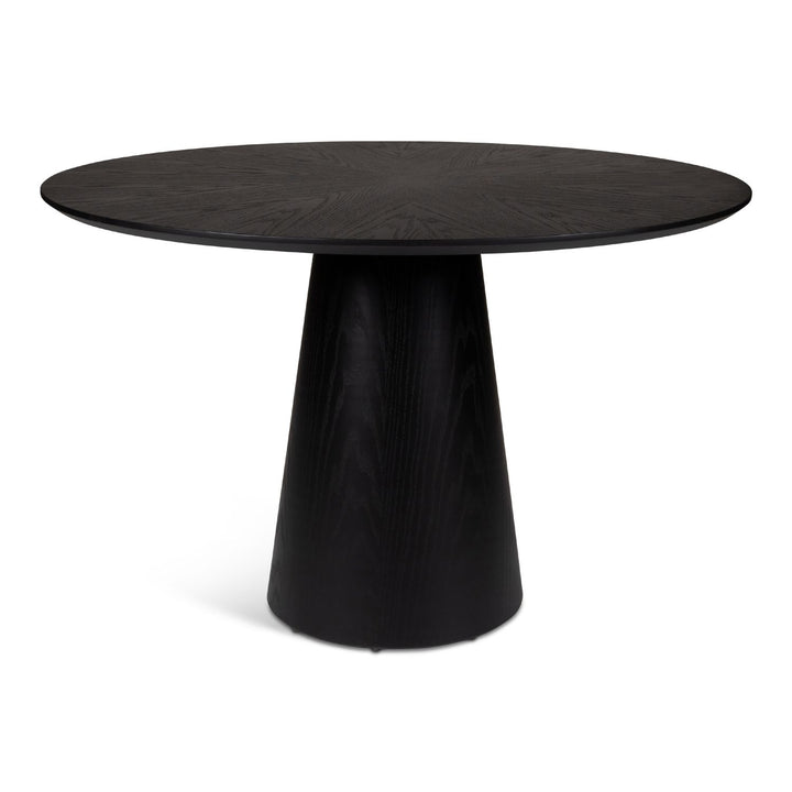 Mona Wood Round Dining Table - Ebano