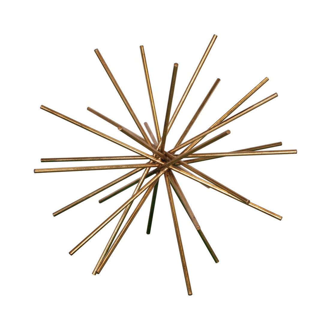 Urchin - 16" Iron Asterisk In Gold Leaf