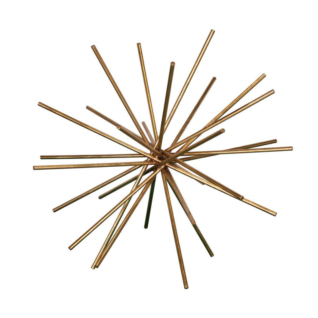 Urchin - 20" Iron Asterisk In Gold Leaf