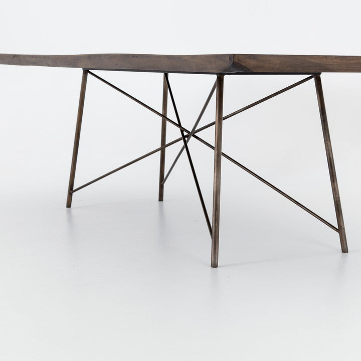 Everest 101" Dining Table - Smoked Saman