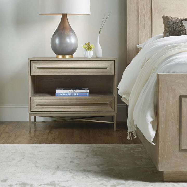 Cascade Two-Drawer Nightstand