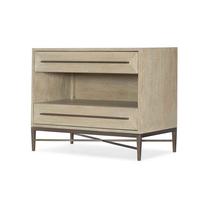 Cascade Two-Drawer Nightstand