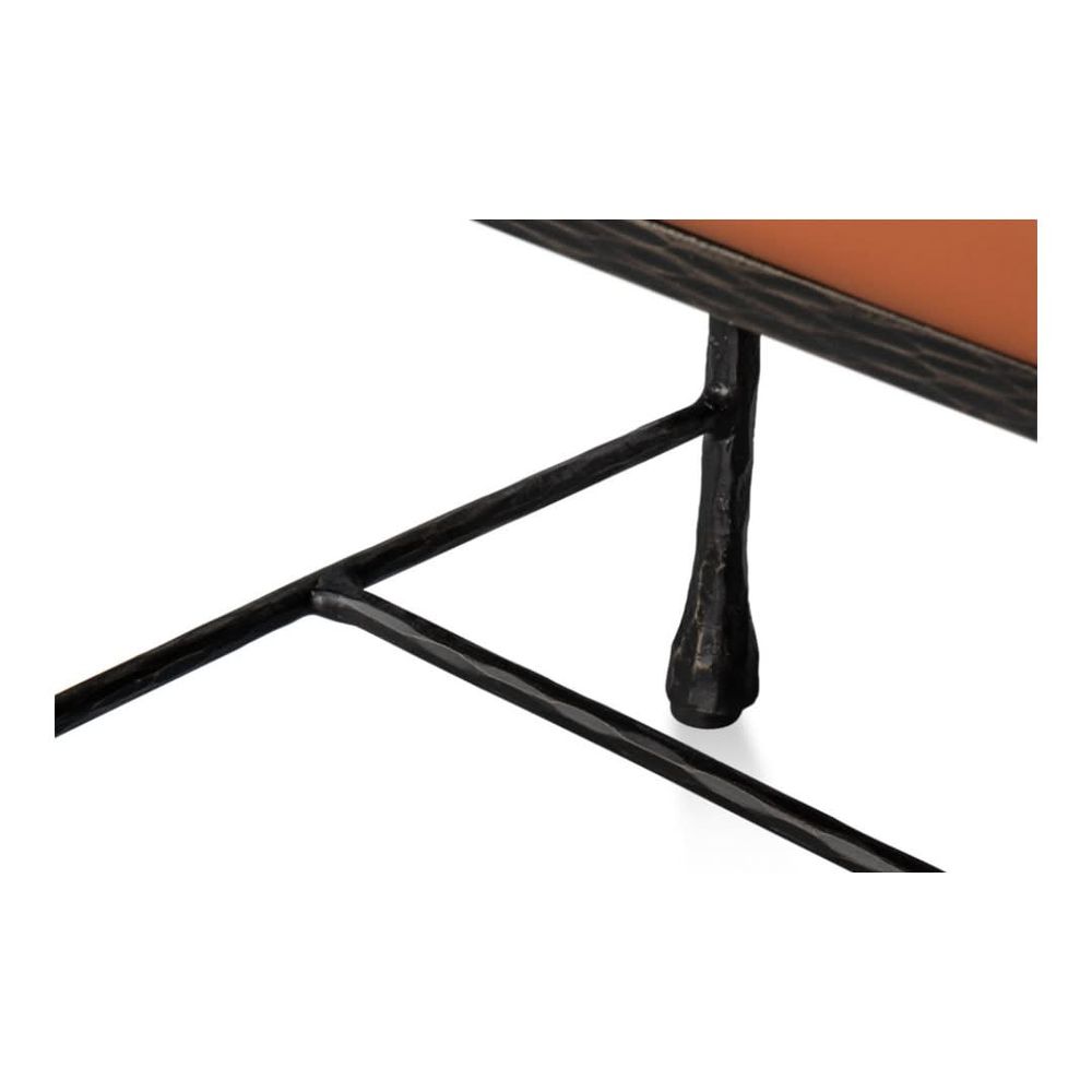 Kings Road Leather Bench