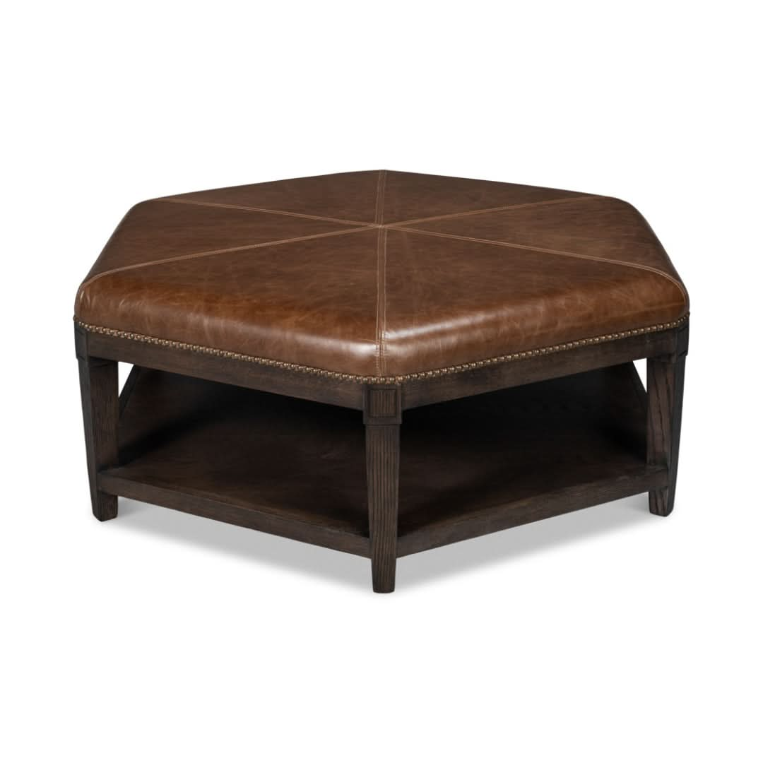 Bertram Ottoman Leather