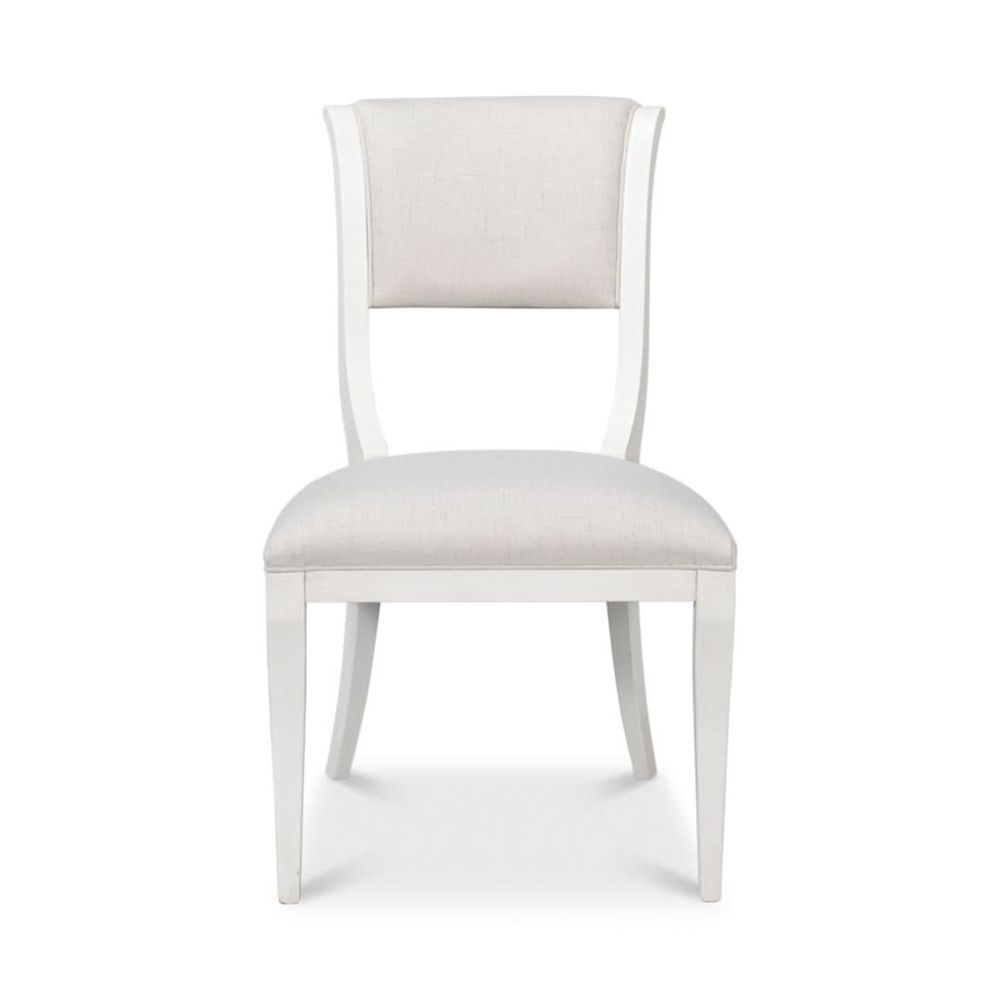 Dining Chairs Trophy Elegant Side Chair Cream
