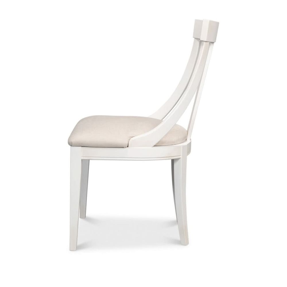 Dining Chairs Deco Side Chair Cortina White Taupe