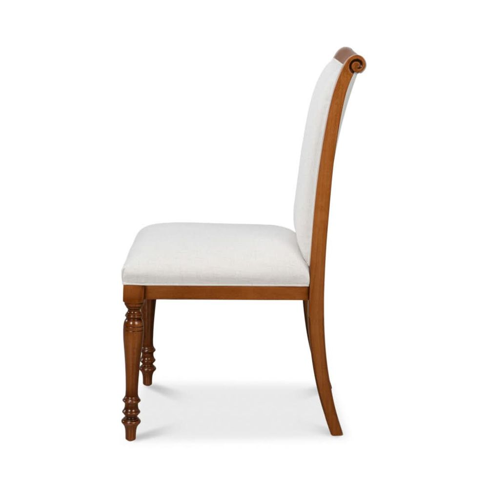 Dining Chairs Polk Fabric Side Chair Brown