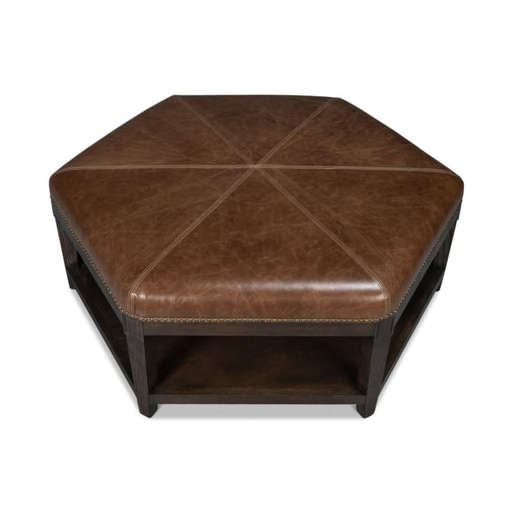 Bertram Ottoman Leather