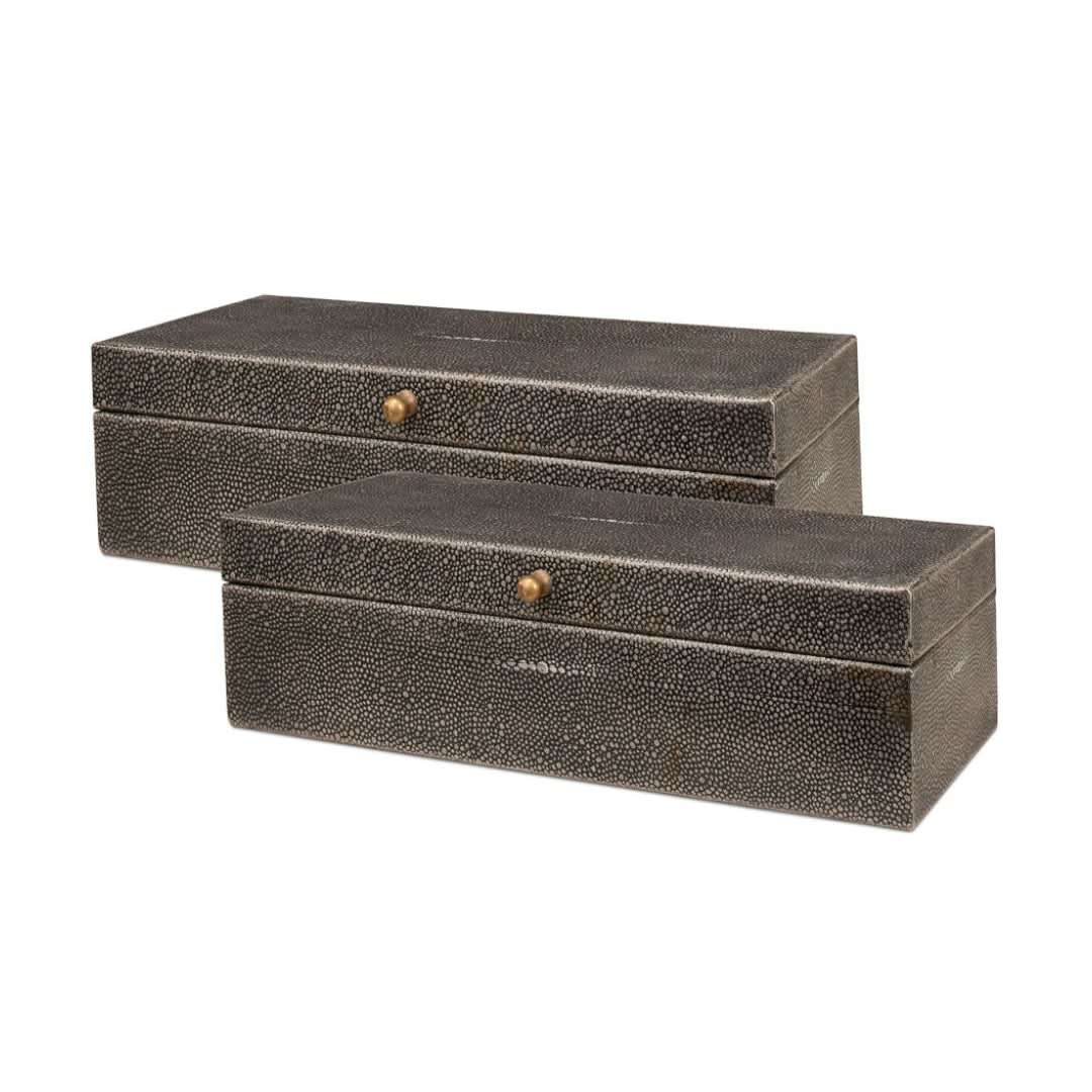 Gastsburg Shagreen Box S/2