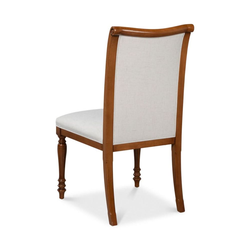 Dining Chairs Polk Fabric Side Chair Brown