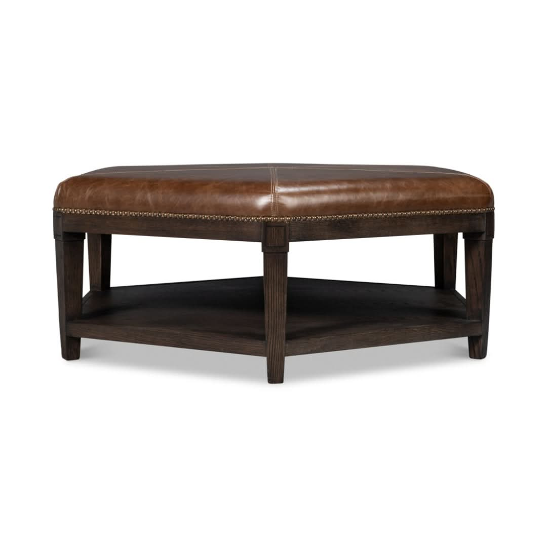 Bertram Ottoman Leather