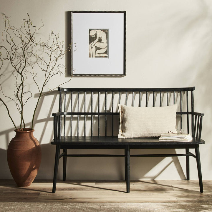 Willow Bench - Matte Black