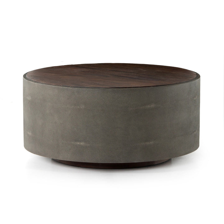 Crosby Round Coffee Table - Natural Peroba