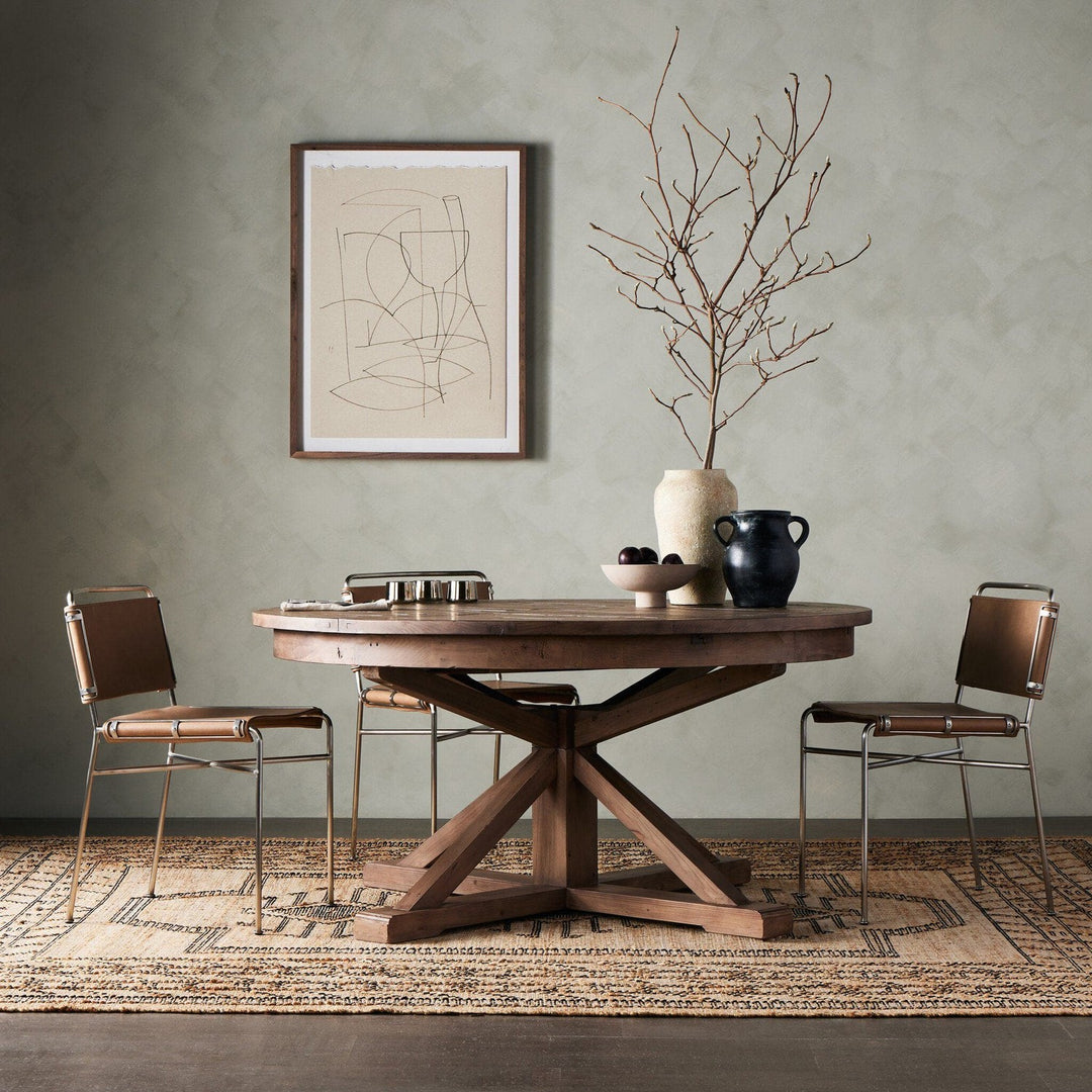 Isla Extension Dining Table - Rustic Sundried Ash