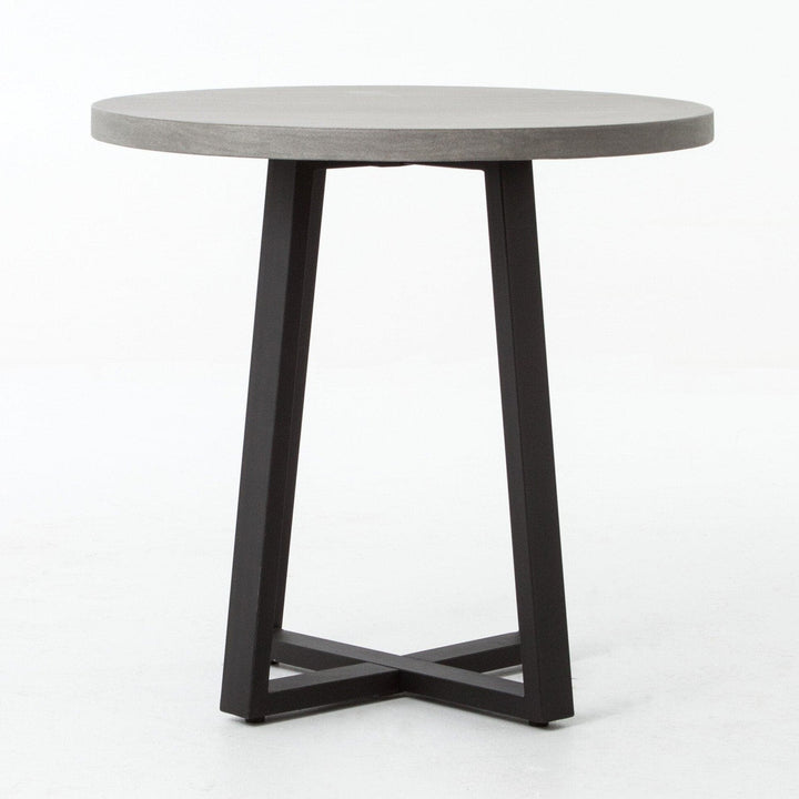 Logan Outdoor Round Dining Table - Light Grey