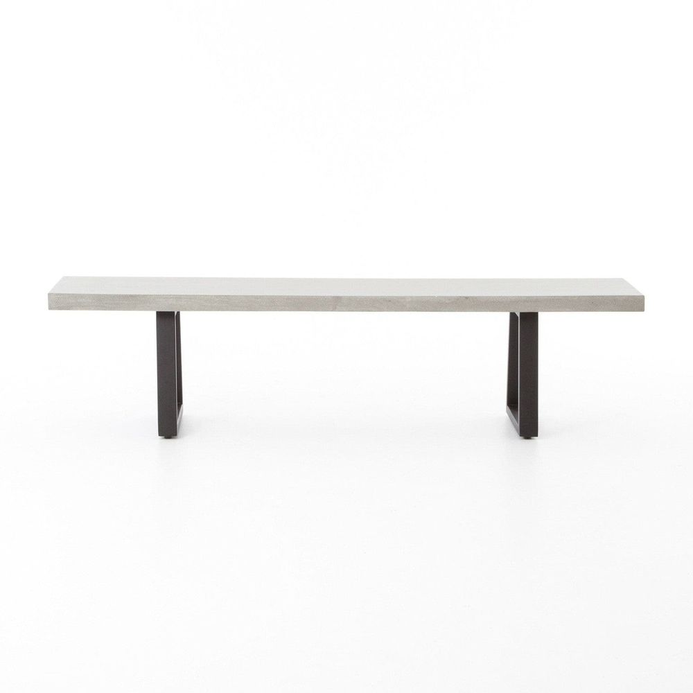 Linus Dining Bench - Black Four Hands FH-VCNS-F008-WE2 Outdoor Benches ...