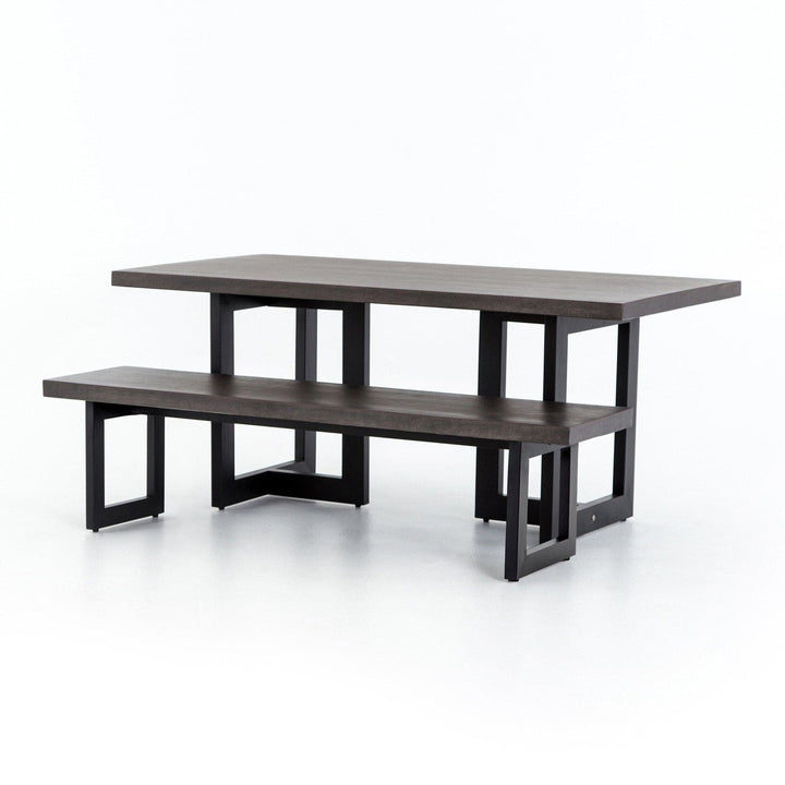 Naomi Outdoor Dining Table - Black Lavastone