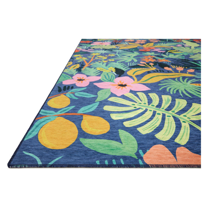 Rifle Paper Co. x Loloi Veranda Blue 18" x 18" Sample Rug