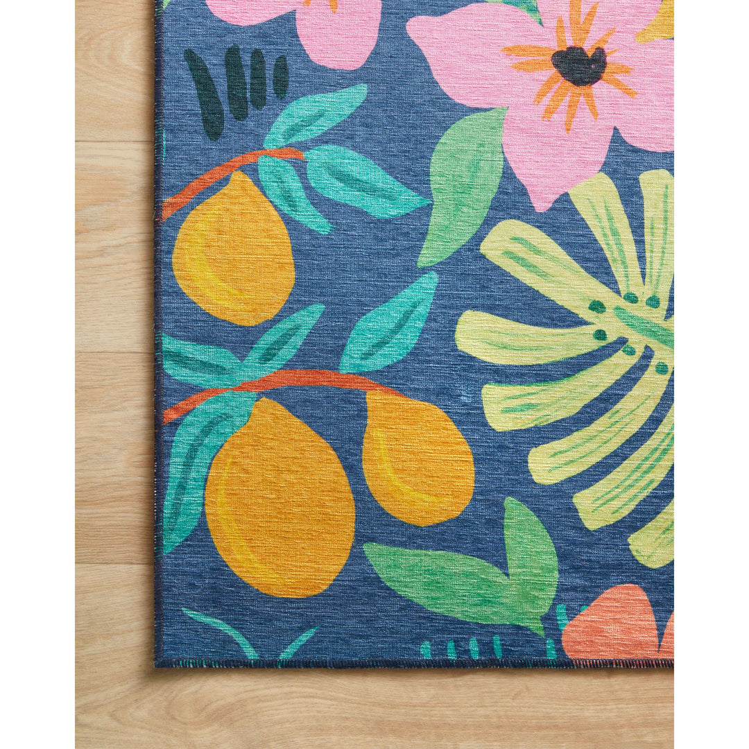 Rifle Paper Co. x Loloi Veranda Blue 2'-3" x 4'-0" Accent Rug