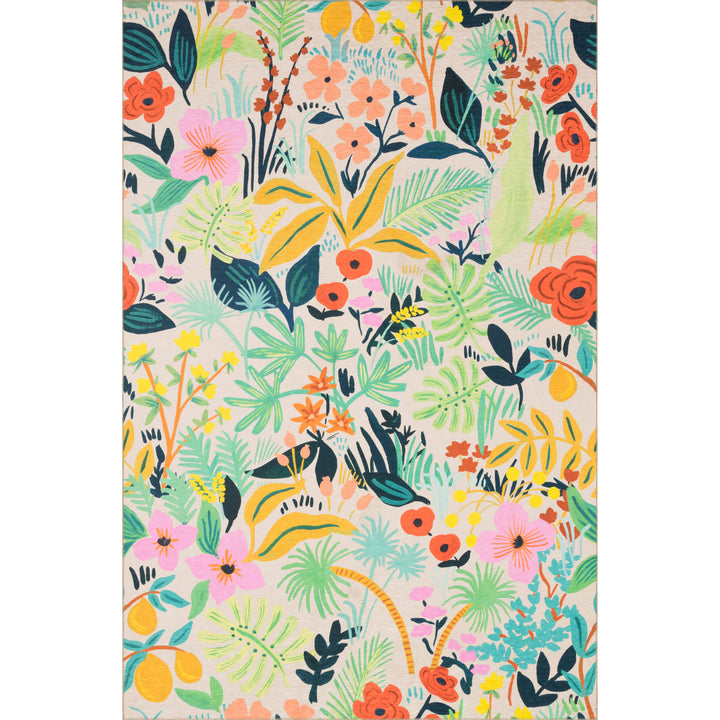 Rifle Paper Co. x Loloi Veranda Cream 5'-0" x 7'-6" Area Rug