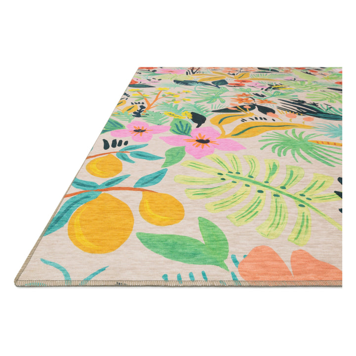 Rifle Paper Co. x Loloi Veranda Cream 3'-0" x 5'-0" Accent Rug