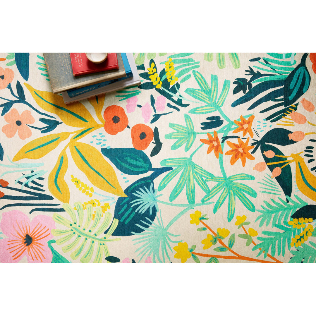 Rifle Paper Co. x Loloi Veranda Cream 5'-0" x 7'-6" Area Rug