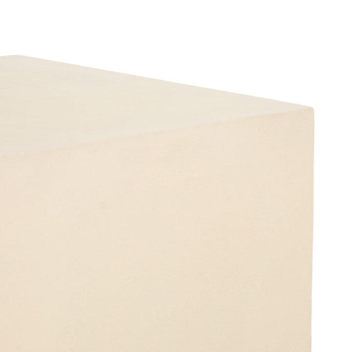 Asher End Table - Parchment White