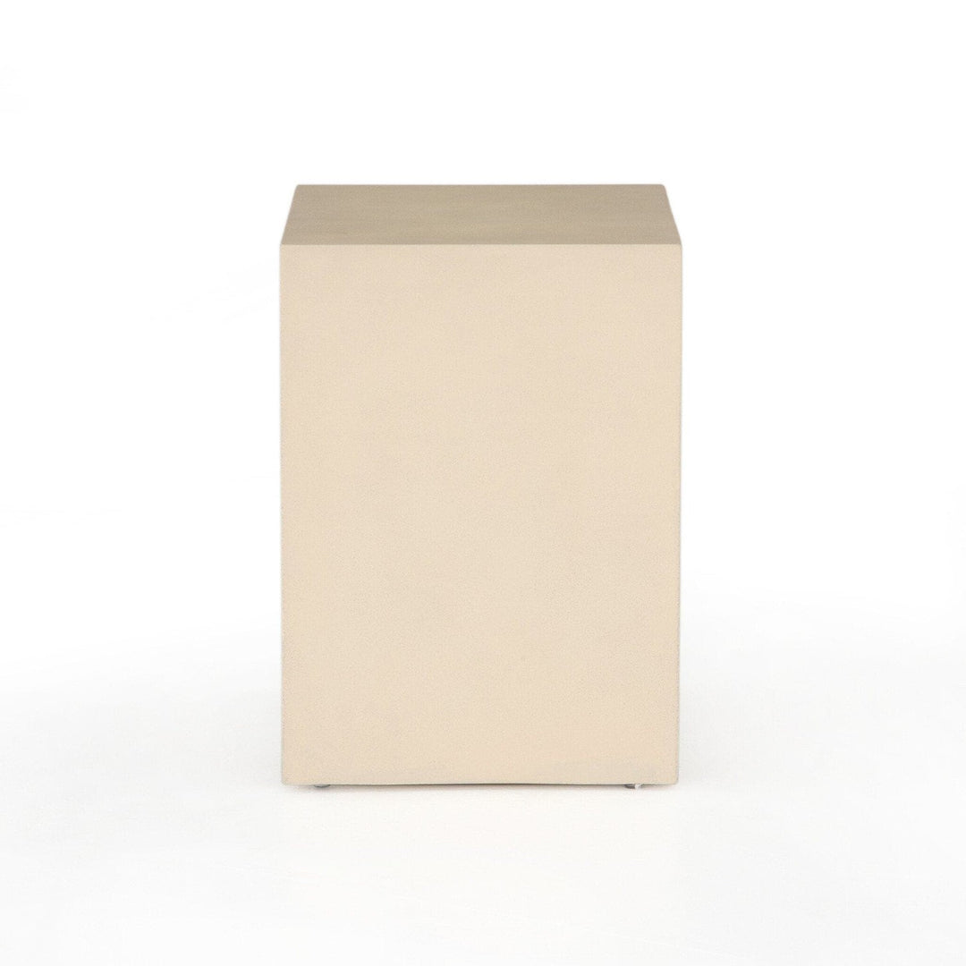 Asher End Table - Parchment White