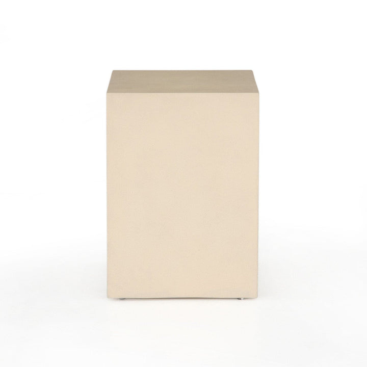 Asher End Table - Parchment White