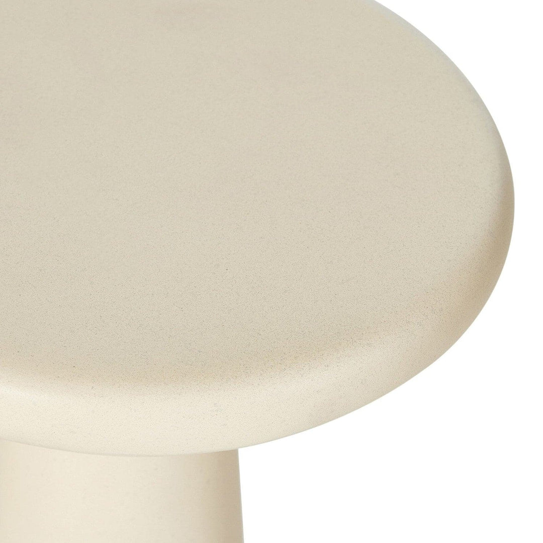 Canyon Concrete Accent Tables, Set Of 2 - Parchment White