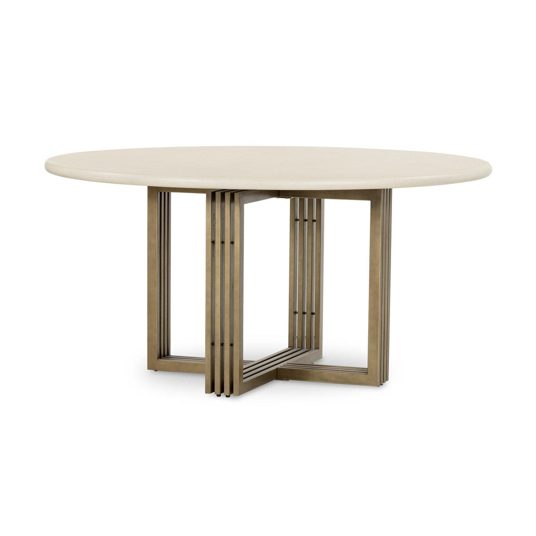 Mia Dining Table - Parchment White