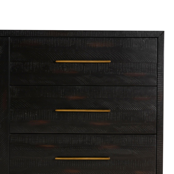 Harper Large Media Console - Burnished Black