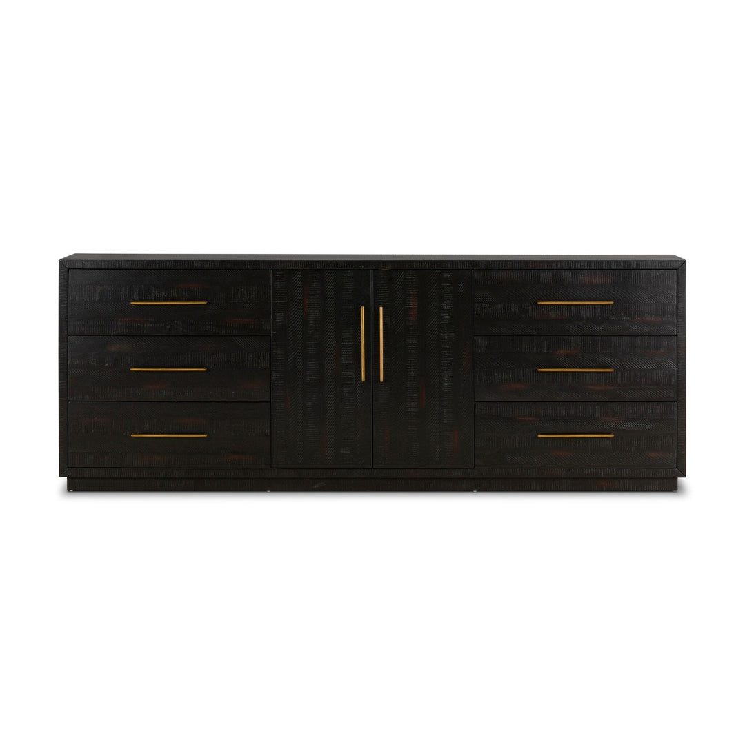 Harper Large Media Console - Burnished Black