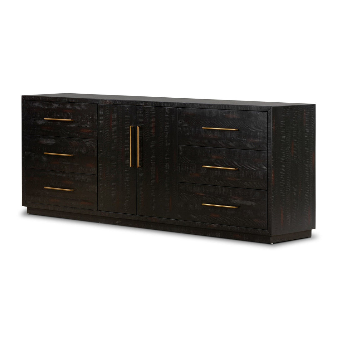 Harper Large Media Console - Burnished Black