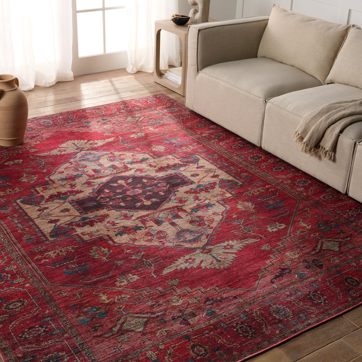 Vibe by Jaipur Living Monroe Medallion Red/ Brown Area Rug (5'3"X8')