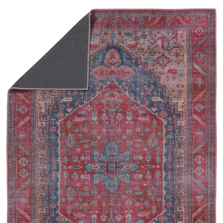 Vibe by Jaipur Living Fairbanks Medallion Red/ Blue Area Rug (7'10"X10')